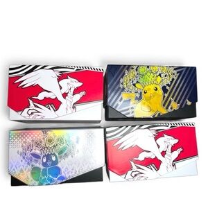 4 EMPTY Pokemon Elite Trainer Box (ETB) Scarlet & Violet-Pikachu, Evee, Tornadus